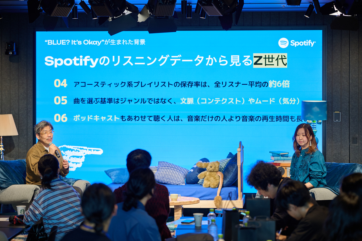 「日本のZ世代の57%が生きづらさや不安を感じている」　Spotifyが音楽×トークで寄り添う「BLUE? It’s Okay」誕生の舞台裏の画像1-1