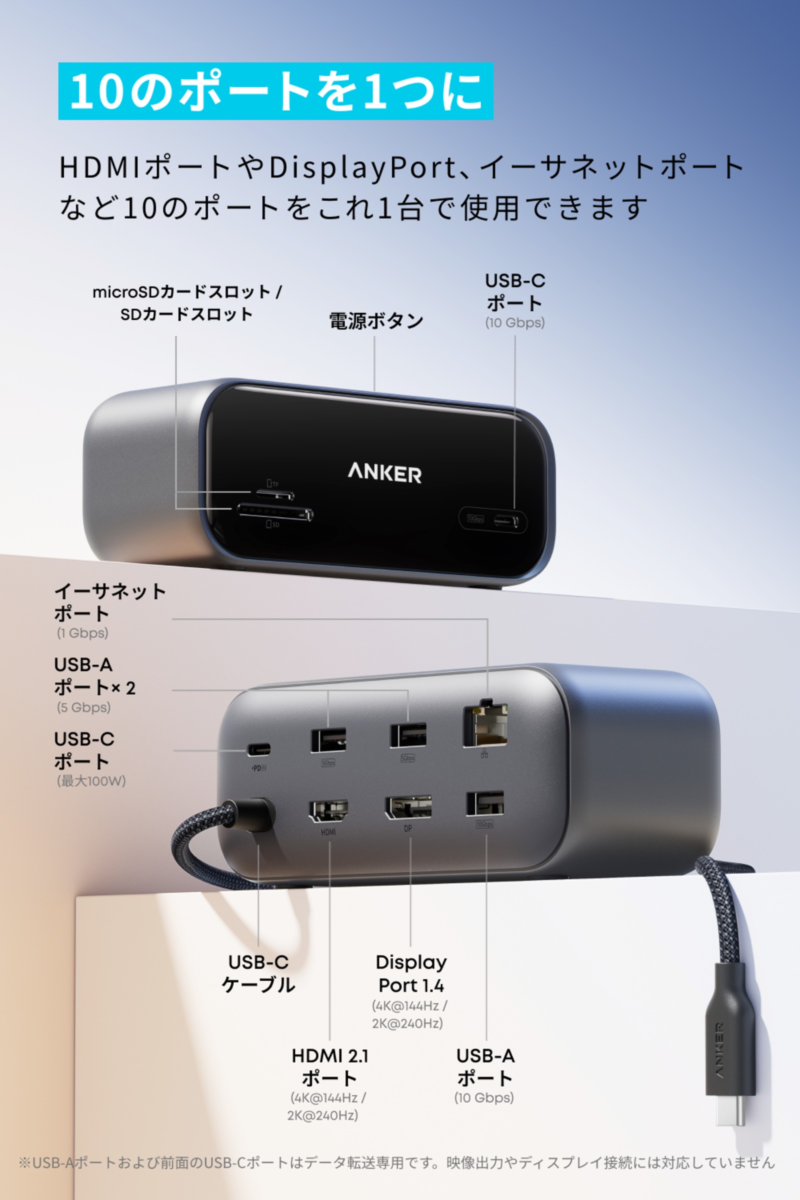 10ポートを1つに