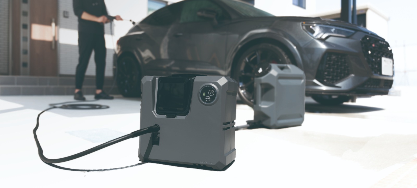 電源も水道もいらない洗車機の画像