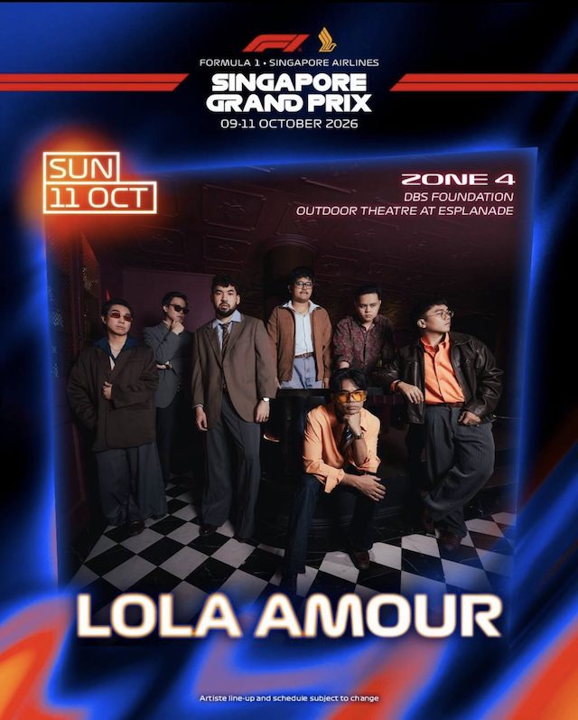 『FORMULA 1 SINGAPORE AIRLINES SINGAPORE GRAND PRIX 2026』Lola Amour告知画像