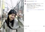 影山優佳、雨の大阪で大はしゃぎの画像