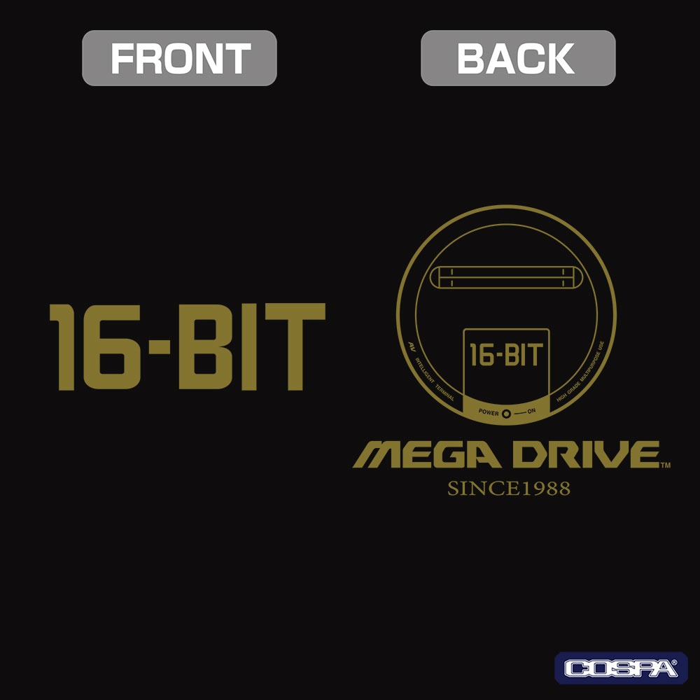メガドライブ 16BIT ジップパーカー　プリント