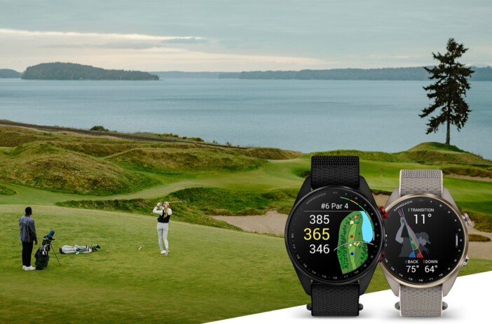 ゴルフシーズンのお供に　Garminフラッグシップのゴルフウォッチ『Approach S72』登場　スイング指標計測やグリーンリーディングに対応