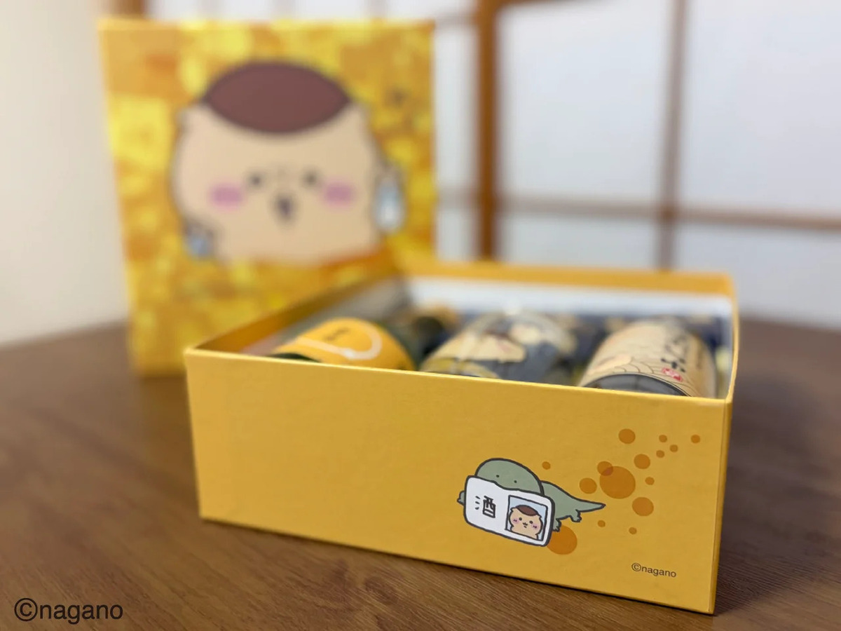 玉乃光酒造×ちいかわ だし割りセット発売の画像