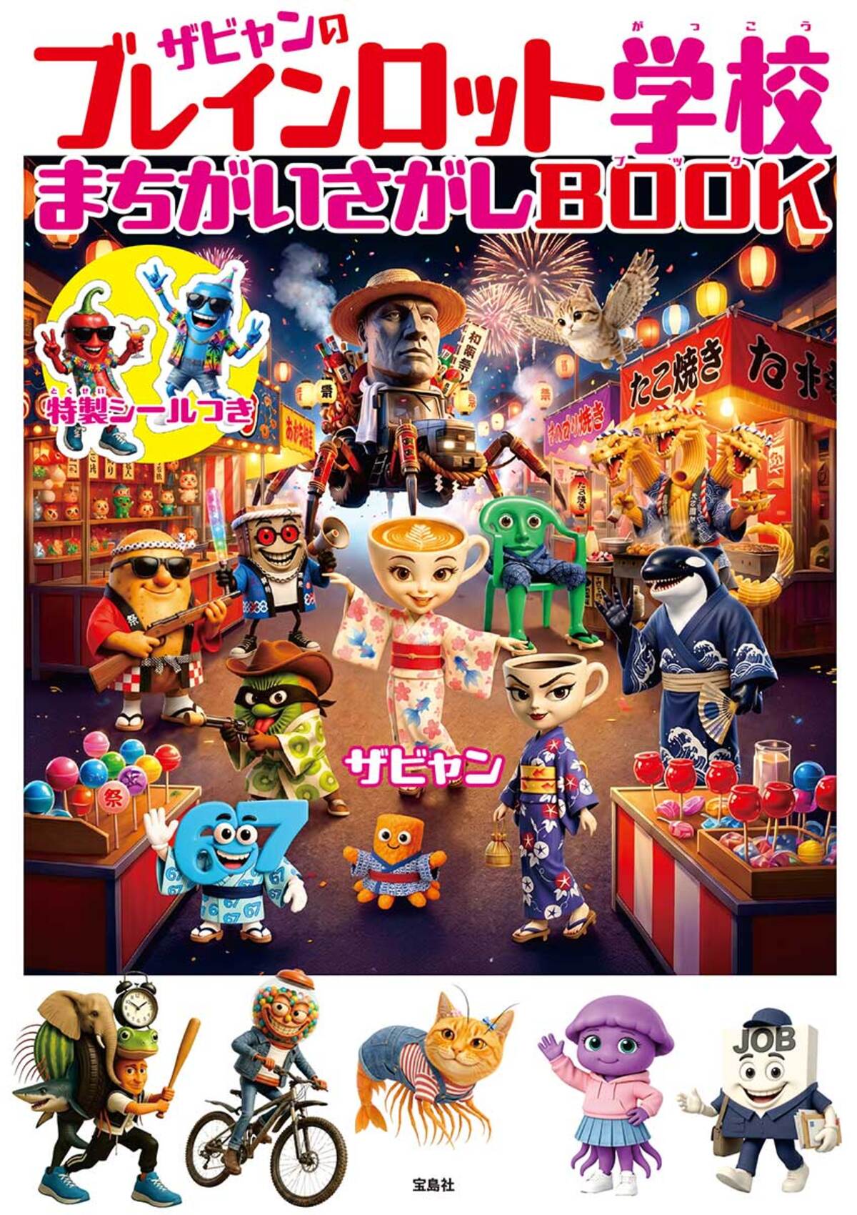 ザビャン『ブレインロット なぞなぞブック』の画像