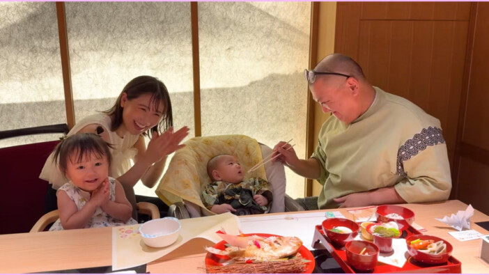 西野未姫、長男・頑馬くんのお食い初めへ　手作りの着物＆賑やかな儀式に「なんだこの幸せな空間」「がんちゃん激かわ」