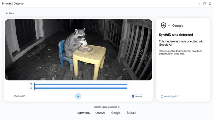 Google、AI生成物を識別する「SynthID Detector」を公開　OpenAIやNVIDIAの透かしにも対応