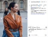 広瀬すず、LVショーで華やかな装いの画像