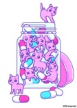 描き下ろしイラスト（ぴえん猫）