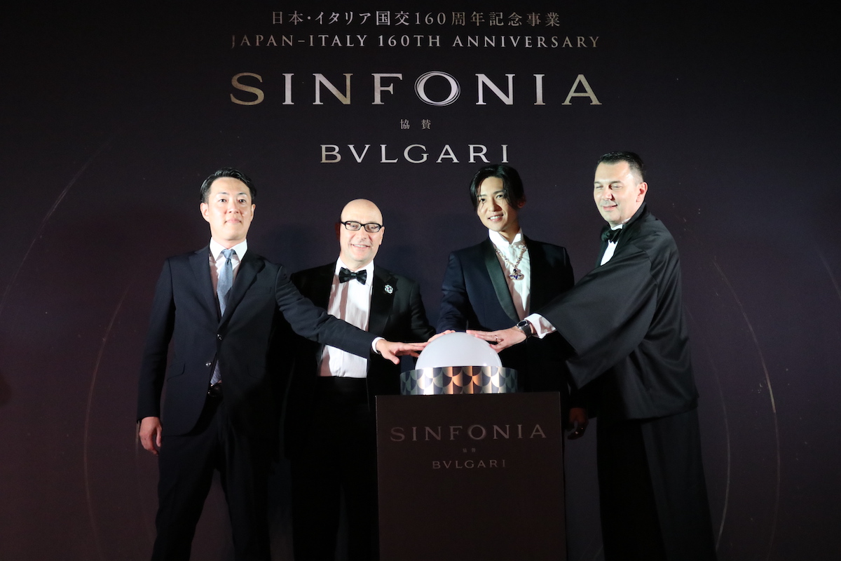 大阪城プロジェクションマッピング「SINFONIA」点灯式（撮影＝田辺ユウキ）