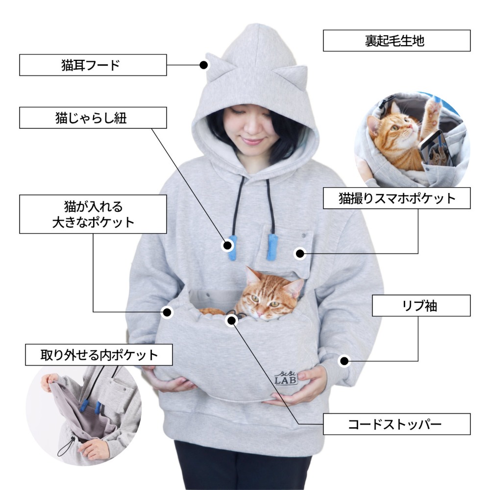 にゃんガルー®パーカー3　製品仕様