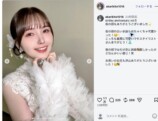 鬼頭明里、純白ドレスで生け花に挑戦の画像
