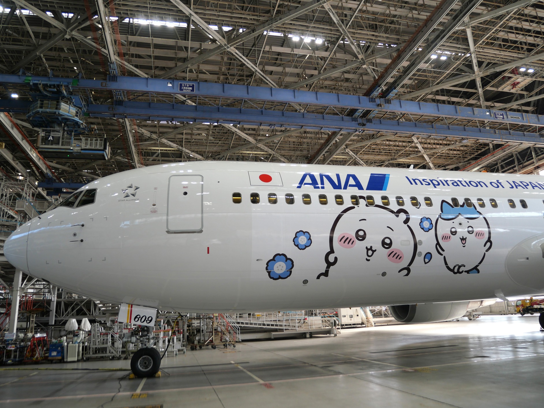 ANA『ちいかわジェット』運航開始の画像