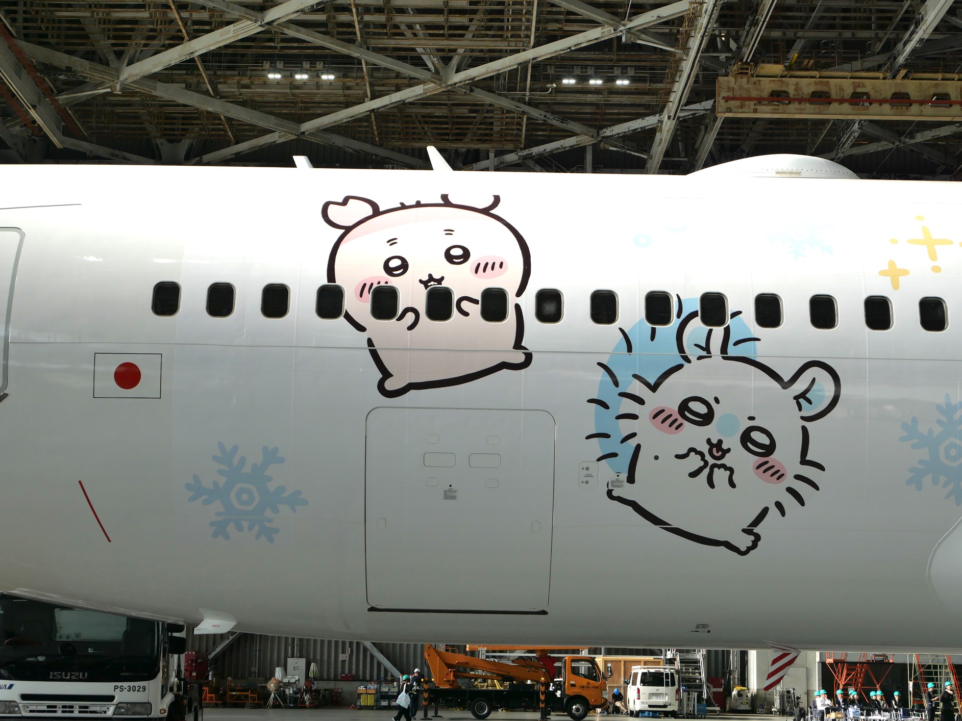 ANA『ちいかわジェット』運航開始の画像