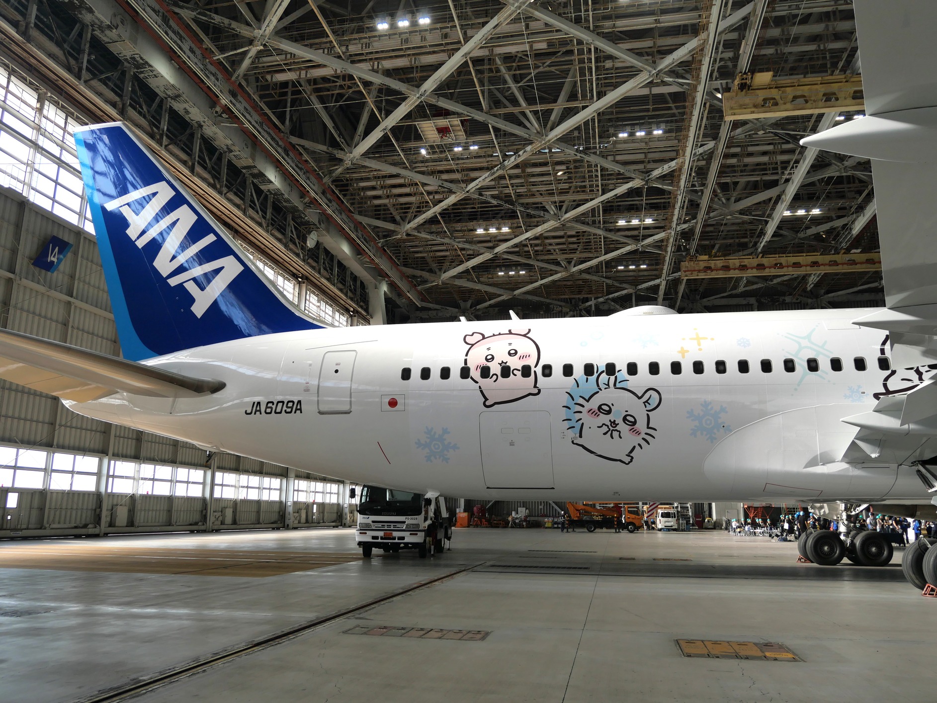 ANA『ちいかわジェット』運航開始の画像