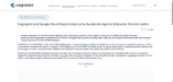 コグニザントがGoogle Cloudと提携拡大　「Gemini」に特化した組織を新設