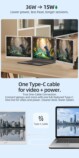 USB Type-Cケーブル1本で映像伝送と給電