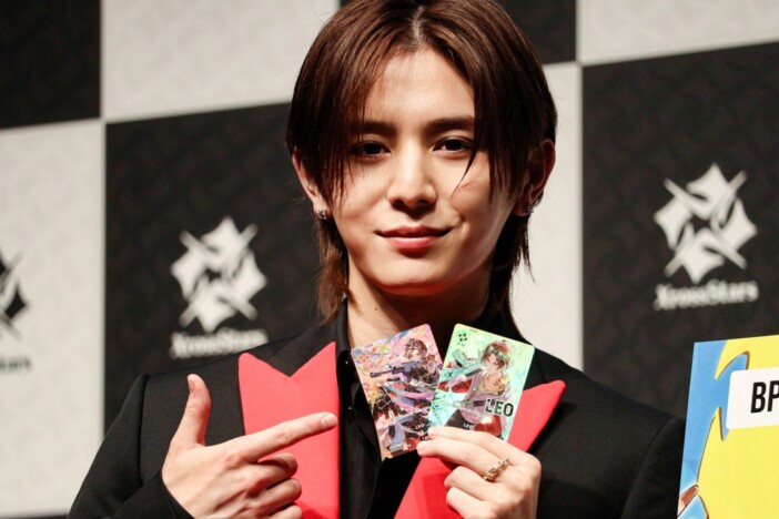 「Xross Stars」の新CM発表会でのLEO（山田涼介）