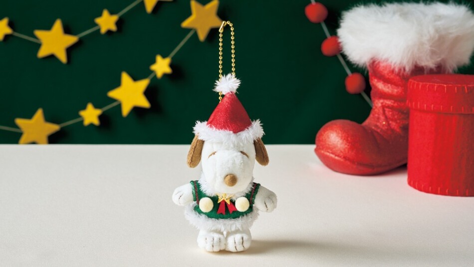 クリスマス衣装のスヌーピー