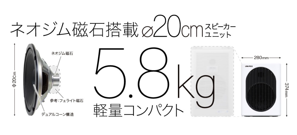 軽量コンパクト