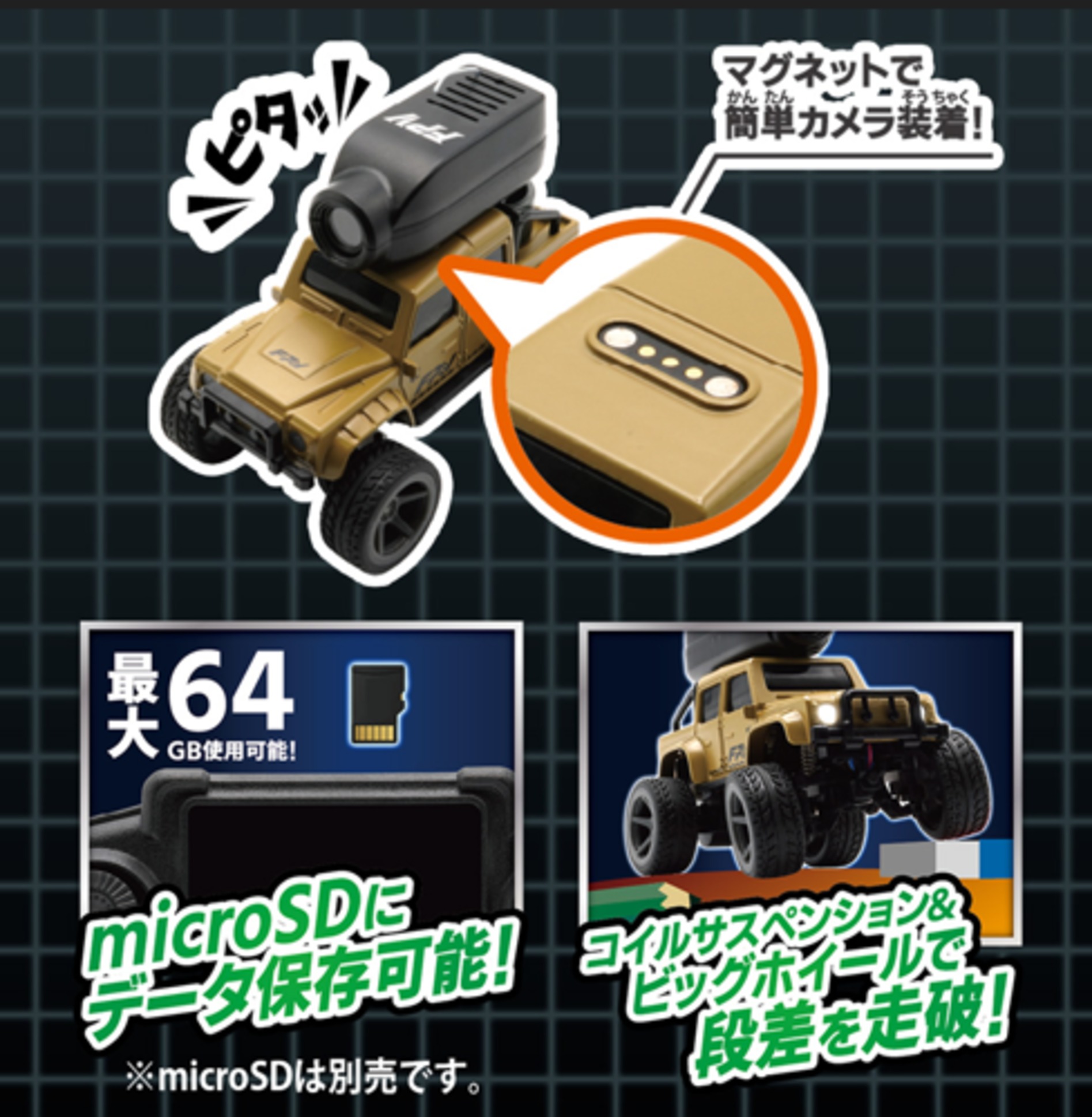 車載カメラ搭載R/C『ガリバーアドベンチャー』発売の画像