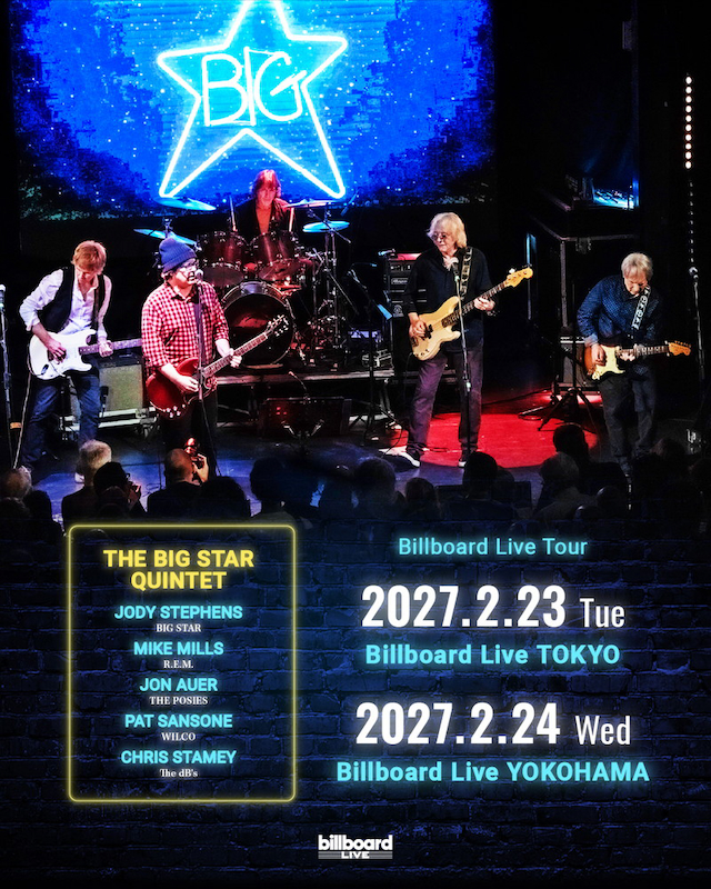 THE BIG STAR QUINTETビルボードライブ告知画像