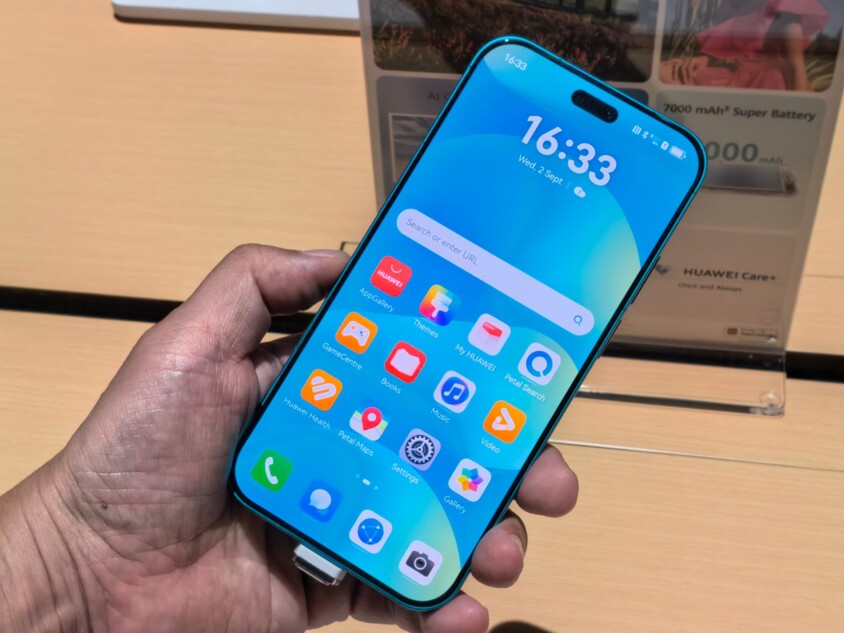 上位モデルの『nova 16s Pro』 ホーム画面