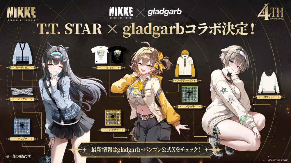 「gladgarb」×「T.T. STAR」コラボ