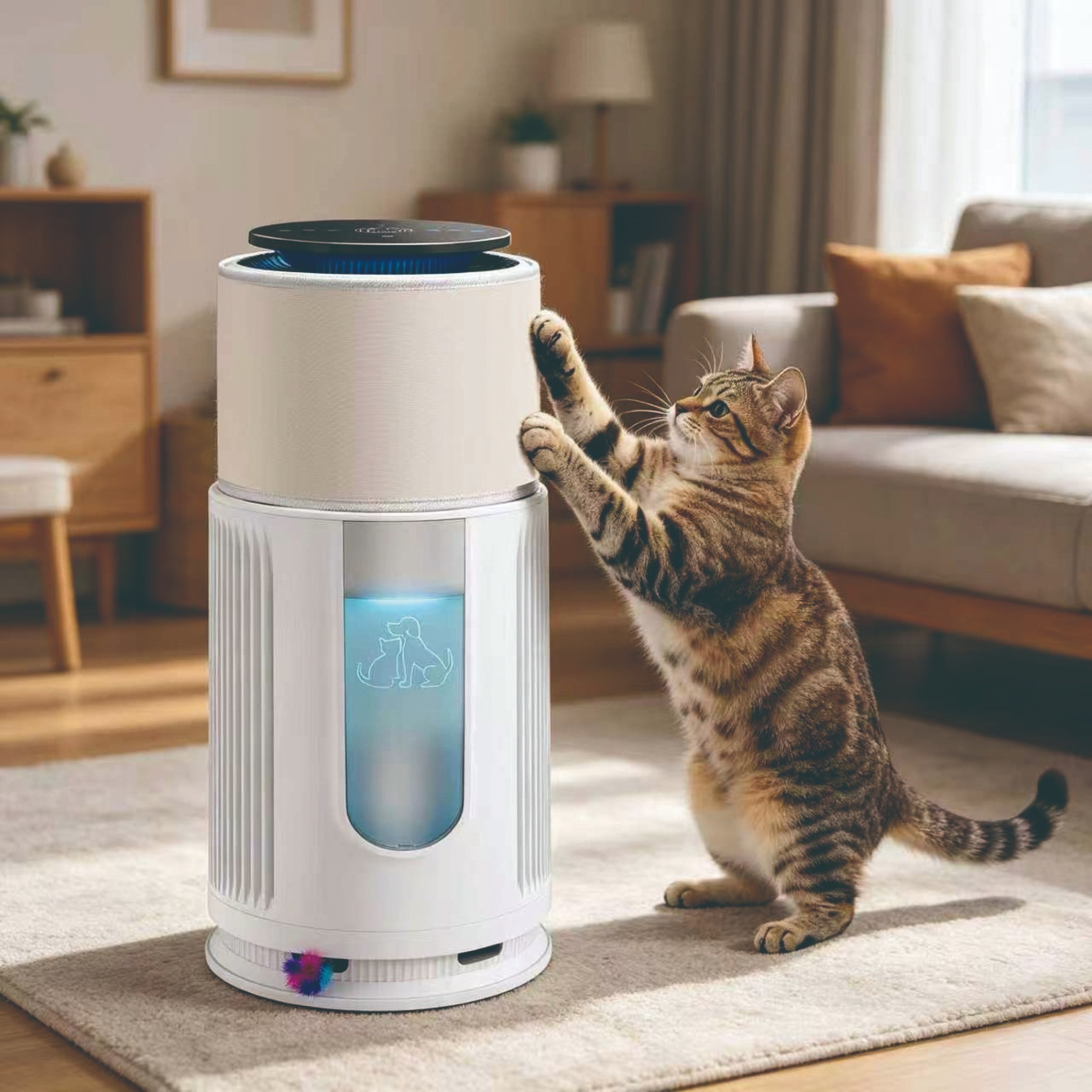 ニトリから猫が遊べる『ペット空気清浄機』