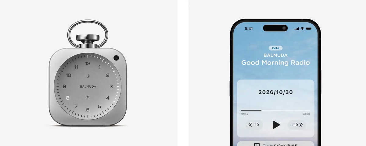 The ClockとBALMUDA Connectの利用イメージ