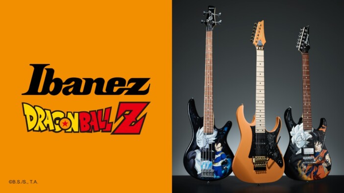 Ibanezが『ドラゴンボールZ』とコラボ 悟空・ベジータをあしらったエレキギターなどを展開