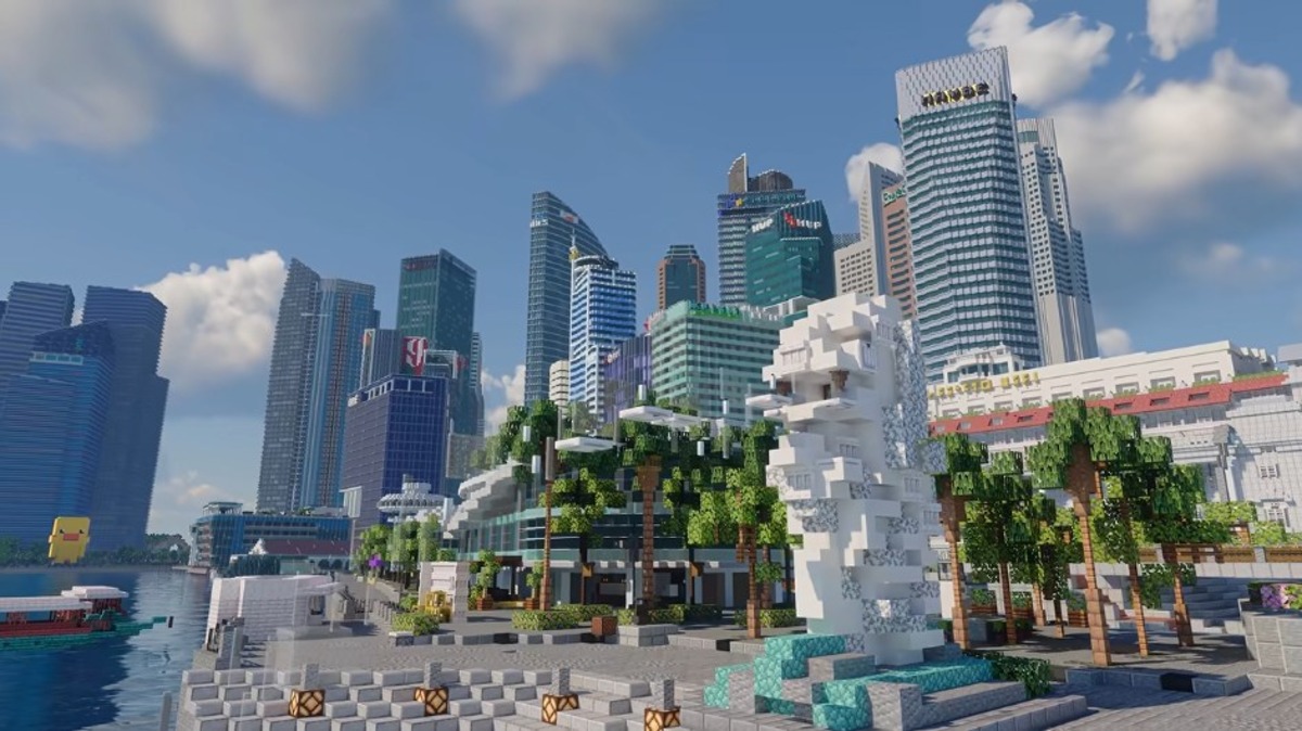 『マイクラ』で作ったシンガポールがスゴいの画像
