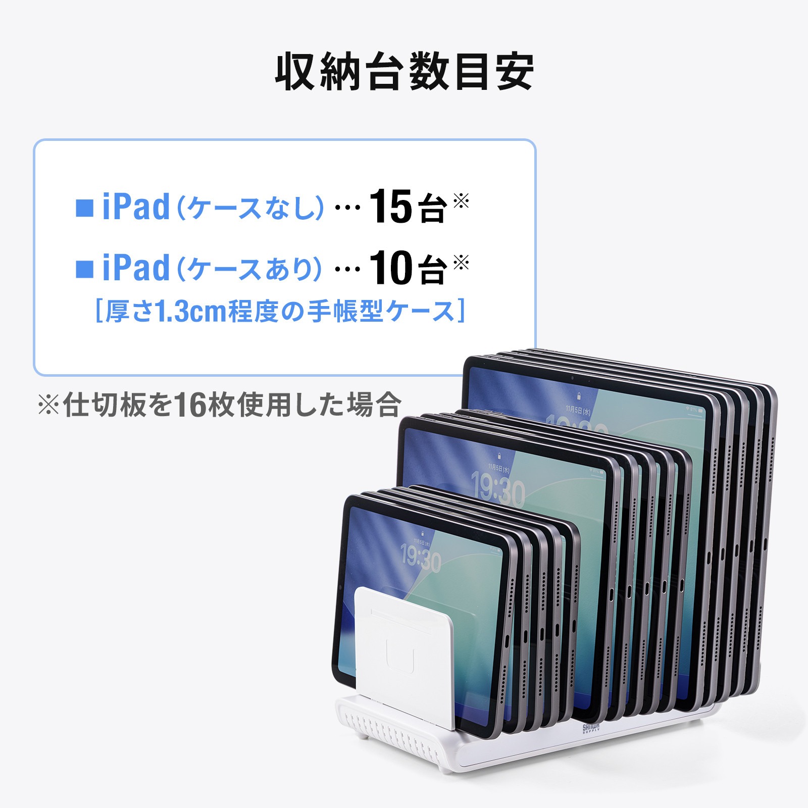 収納台数目安