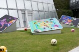 ヨシロットン展、宇宙アートを体感の画像