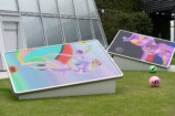 ヨシロットン展、宇宙アートを体感の画像