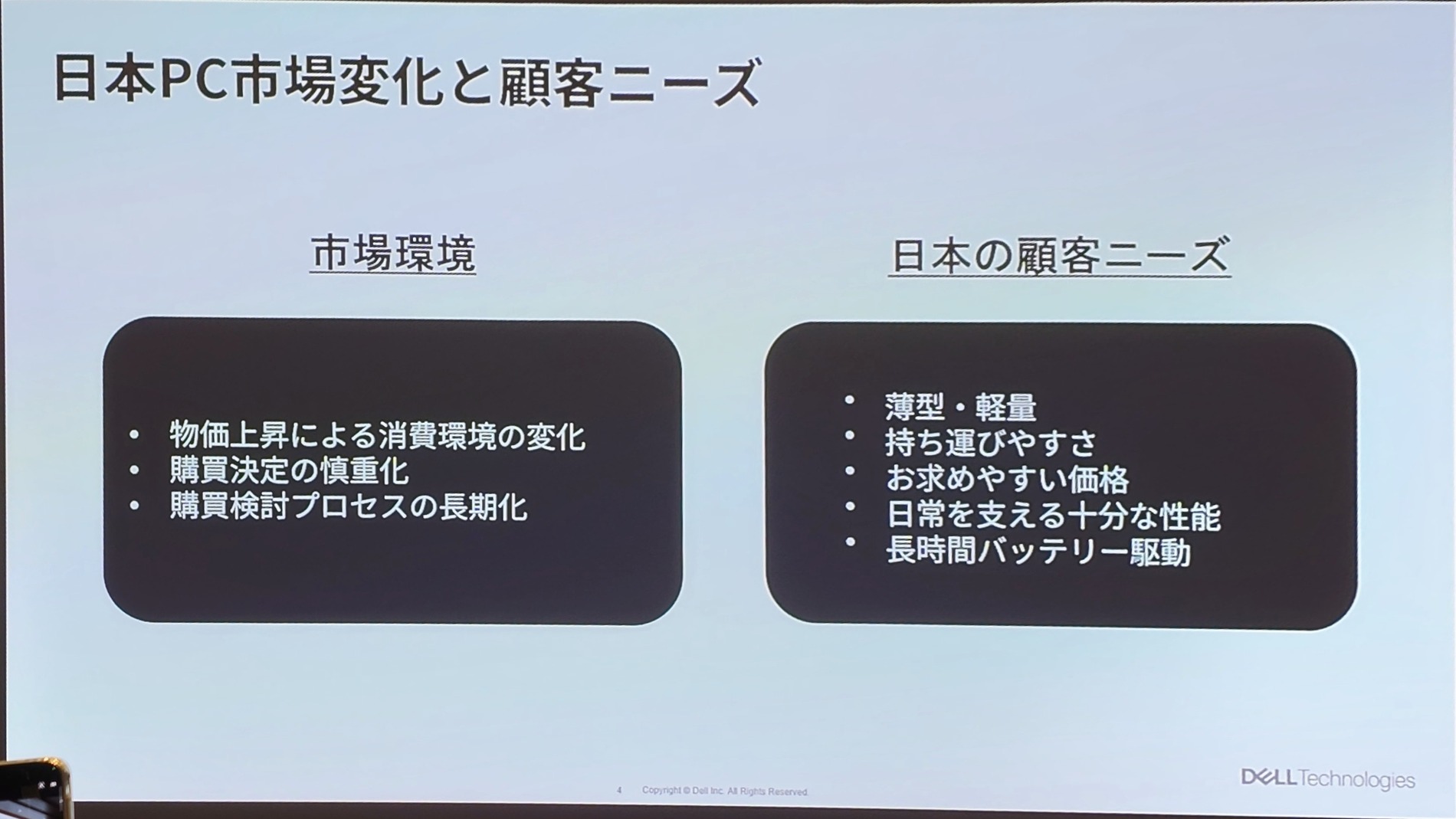 デルが示した日本の市場環境と顧客ニーズ
