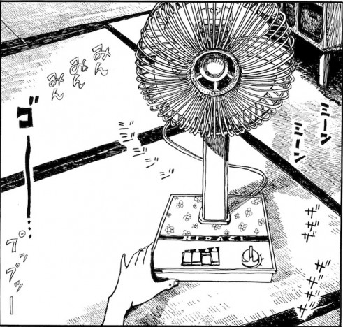 【漫画】扇風機が不調、汗だくの女性が取った行動とは? 創作漫画『最後の交信』の描写がすごい